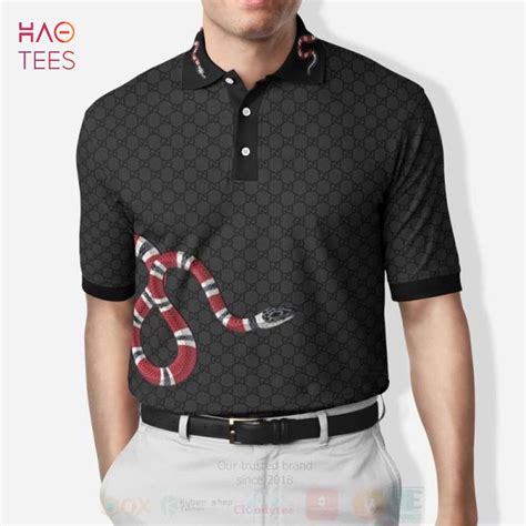 gucci polo t shirt women& 39|Gucci polo shirt snake collar.